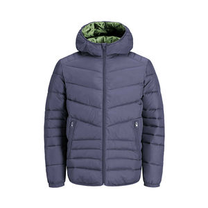 Chaqueta de invierno formal empacable de espesor fino con cuello levantado impermeable y a prueba de viento Reversible para el calor en movimiento - Product Image 2