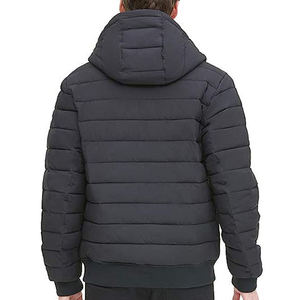 Venta al por mayor de gran tamaño ligero al aire libre chaqueta acolchada para los hombres caliente con capucha a prueba de viento Casual ropa de invierno OEM ODM fabricante - Product Image 6