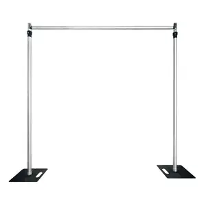 Heavy Duty Pipe And Drape Backdrop Kit Backdrop Stand Adjustable Aluminium Alloy Background Frame For Wedding Event Party