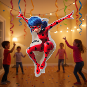 Globo de Aluminio con Forma de Mariquita, 85x76 cm, Decoración para Fiestas, Paquete de 2 Piezas - Product Image 3