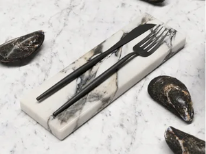 Heart Spoon Rest Marble and Brass Kitchen <b>Tools</b> and Gadgets Counter-top Smart Kitchen-Ware at Discounted Price - Product Image 2