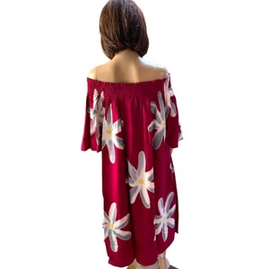 Vestido tejido de rayón 100% con hombros descubiertos pintado a mano, ropa deportiva, traje de baño de una pieza para Fitness, conjunto de Bikini de verano - Product Image 5