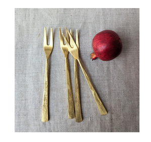 Tenedor de latón, mesa de cena recién hecha a mano, manualidades personalizadas, tenedor de latón macizo, proveedor mayorista personalizado - Product Image 6