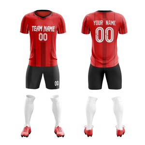 Maillot de football pour homme adulte 2025 à manches courtes, respirant, 100 % polyester extensible, ensemble uniforme, vente en gros de vêtements de football - Product Image 1