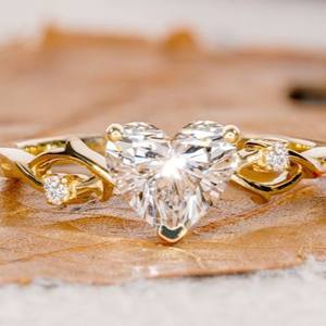 Bague en Zircon de Luxe Vidhi Jewellery 2024, Style Hip Hop, Personnalisable, en Or Fin, pour Femmes, pour les Fêtes et les Anniversaires - Product Image 4