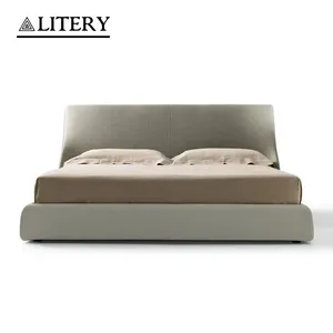 침실 침대 가구 공장 주문품 고품질 현대 중국 가정 가구 판지 진짜 가죽 연약한 침대