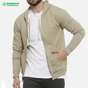 Nouveau sweat à capuche unisexe 100 % coton coupe classique avec fermeture éclair, molleton épais/éponge française, séchage rapide et respirant, hiver - Product Image 5