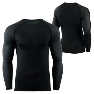 Rash Guards Fitness Sportswear Sublimado Hecho a medida Rash Guards Manga larga para hombres - Product Image 3