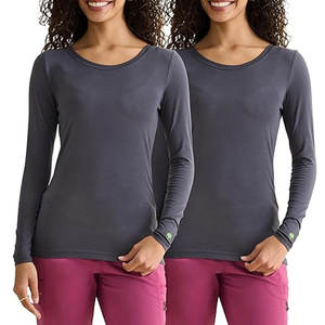 Hauts uniformes médicaux pour médecins infirmières OEM/ODM disponible en taille adulte Logo personnalisé chemises à récurer - Product Image 5