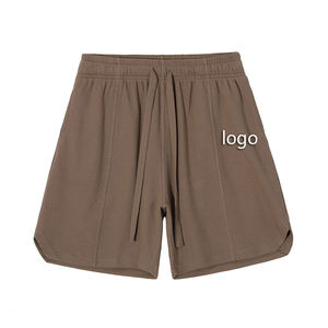 Top Summer Fitness Uso al aire libre Jogger Shorts Pantalones cortos de tendencia sueltos Elegantes pantalones cortos con cordón de fitness lisos - Product Image 3