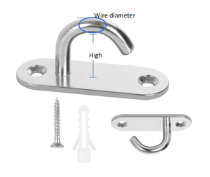 תקרת נירוסטה פרסות משטח עין אובל פתוח אובלית - Product Image 1