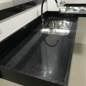 Dalles de granit Galaxy noir de qualité supérieure coupées à la taille pour le remodelage de la cuisine - Product Image 1