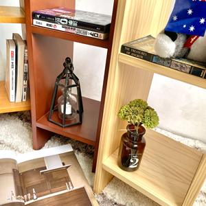 Organisateur de bureau extensible en bois de style moderne étagère de rangement élégante pour salon chambre école appartement bibliothèques - Product Image 5