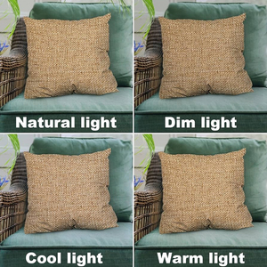 Funda De Almohada cuadrada clásica hecha a mano de yute 100%, diseño de rayas ecológico, tejido extraíble, lavable, con cremallera, decoración de cojines - Product Image 4