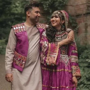 เดรสอัฟกันสำหรับผู้หญิงเดรสแฟชั่นปักลายปะติด - Product Image 2