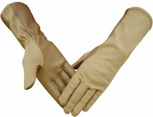 ถุงมือนักบิน NOMEX สำหรับนักบิน ทนไฟ หนังสีดำ/เขียว/น้ำตาล-สำหรับผู้ชาย รองรับหน้าจอสัมผัส ระบายอากาศได้ทุกขนาด - Product Image 5