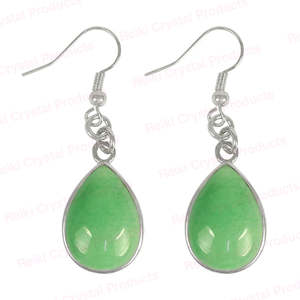 Pendientes de Cristal Natural con Forma de Gota para Mujeres y Niñas - Product Image 3