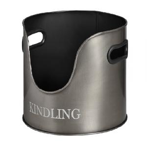 Seau à charbon en cuivre gris personnalisé avec un design unique et un métal robuste, parfait pour une solution de stockage de charbon élégante - Product Image 1