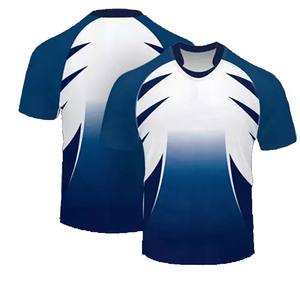 เสื้อรักบี้แขนสั้นผ้าโพลีเอสเตอร์พิมพ์ซับลิเมชันดีไซน์ล่าสุด - Product Image 5