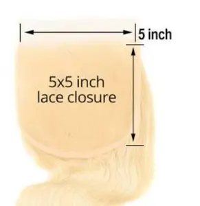 Remy Haar Blonde Haar Spitze Verschluss HD Transparent Menschlichen Haar Verschlüsse FED EX Verschiffen Freies Proben Hohe Qualität Verschlüsse