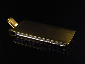 Rectángulo personalizado nuevo S925 plata Moissanite diamante Hip Hop joyería colgante para fiesta de cumpleaños aniversario regalo Idea - Product Image 4