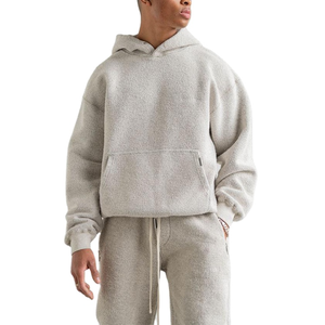 เสื้อมีฮู้ดผ้าฟลีซสำหรับผู้ชายเสื้อฮู้ดผ้าฝ้าย100% โอเวอร์ไซส์ออกแบบโลโก้ได้ตามต้องการ - Product Image 1