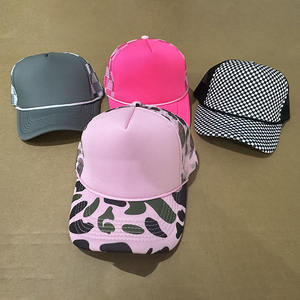 Sombrero de béisbol de malla con parche de bandera de EE. UU. con logotipo bordado personalizado en blanco de alta calidad, gorra de camionero lisa - Product Image 4