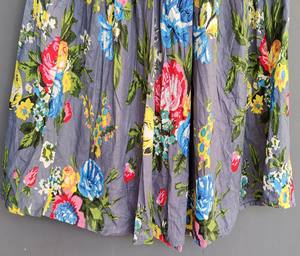 Falda Maxi Larga de Algodón Estampada Floral Hecha a Mano, Talla Grande, Ropa Formal de Playa, Cintura Natural para Mujer - Product Image 3