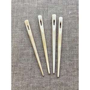 Aiguille à lacets authentique et moderne en os de buffle, écologique, polie à la main, étanche, pour le travail du cuir, le tissage, la couture et la confection - Product Image 3