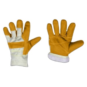 ถุงมือกันสั่นสะเทือน ป้องกันสารเคมี คุณภาพสูง ได้รับมาตรฐาน CE สำหรับงานก่อสร้างจากแคนาดา ผลิตจากหนังแกะเกรดพรีเมียม หนา 11 ออนซ์ พร้อมปลอกแขนนิรภัย - Product Image 6