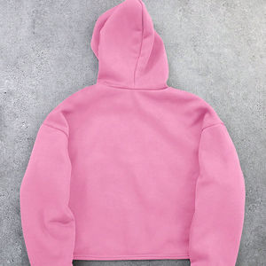 เสื้อฮู้ดผ้าไหมสำหรับผู้หญิง, สินค้ามาใหม่เสื้อฮู้ดดี้ผ้าไหมระบายอากาศได้ลำลองมีฮู้ดซับในตัวสั้นไซส์ XS ด้านหน้าสำหรับผู้ใหญ่ - Product Image 2