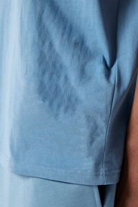 2025 nouveau arrivé 100% coton biologique goutte épaule couleur unie T-shirt pour hommes respirant Hip Hop Streetwear hommes T-shirt - Product Image 4