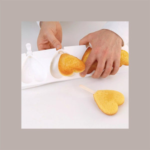 Molde de Silicona para Helados en Forma de Corazón Mini 67x55x18 mm GEL03M - Product Image 3