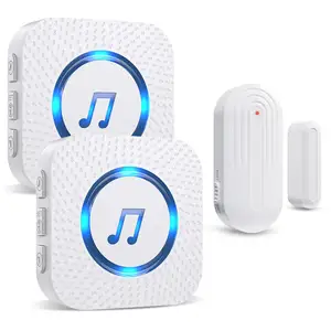 Sensor de Puerta Inalámbrico Daytech, Alarma, Recordatorio de Bienvenida para Visitantes de Tiendas, 55 Tonos de Llamada Seleccionables, 5 Niveles de Volumen Ajustables - Product Image 1