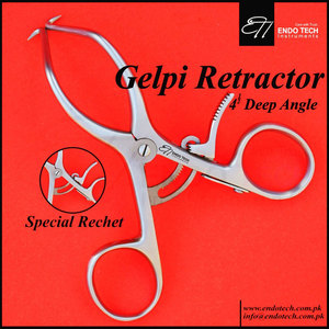 Retractor Gelpi pequeño y mini, 45mm de extensión, 90mm de largo, retractor Gelpi perineal, instrumentos ortopédicos - Product Image 6
