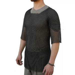 Camisa de Armadura Medieval de Media Manga de Acero Suave de 0,9 mm con Anillos Empalmados para Reenactment, Ferias y Disfraces de Caballero - Venta al por Mayor - Product Image 1