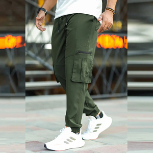 2025 pantalones de chándal Cargo para hombres, pantalones Cargo ecológicos para hombres, pantalones sostenibles para hombres, pantalones Cargo cortados y cosidos - Product Image 6