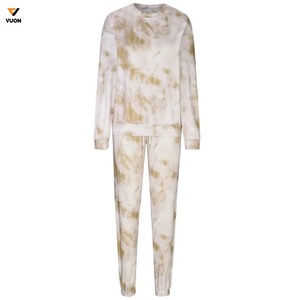 Meilleures ventes en gros Sweat-shirt et pantalon de jogging unisexe tie-dye Pull-over pour hommes pour l'hiver avec fonction de maternité - Product Image 4
