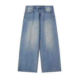 กางเกงยีนส์ทรงตรงแบบลำลองสไตล์สตรีทแฟชั่นใหม่ แต่งลายปักเคลือบเงา ซักสีอ่อน ระบายอากาศได้ดี เหมาะสำหรับฤดูร้อน จัดส่งรวดเร็ว - Product Image 2