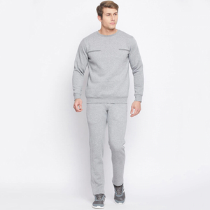 ชุดวอร์มผ้าฝ้ายสำหรับผู้ชายชุดออกกำลังกายผ้าฝ้าย100% ใส่สบายมีสไตล์พรีเมี่ยมแบบสลิมฟิตทนทานแห้งเร็วชุดวอร์มสำหรับใส่ไปยิมฤดูหนาว - Product Image 1