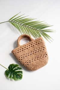 Fil pour sacs et chapeaux d'été en filet Lattan (40g) crochet DIY Corée du Sud Fil Couleurs Naturelles de Haute Qualité - Product Image 4