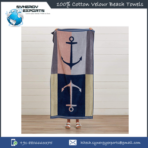 Conception personnalisée Séchage rapide 500 à 800 GSM 100% Serviettes de plage en velours de coton au meilleur prix du marché d'origine indienne - Product Image 6