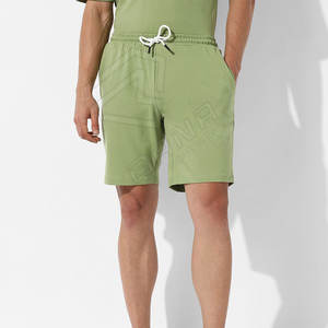 Conjunto de Ropa Casual de Verano para Hombre, Talla Grande, Camiseta y Pantalones Cortos de Tela de Rizo de Algodón con Cuello Redondo y Bolsillo, Secado Rápido y Transpirable - Product Image 3