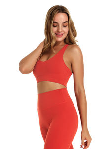 Ensemble de Yoga sans couture taille haute pour femmes vêtements de sport décontractés vêtements d'entraînement Fitness vêtements de course avec Logo avant grande taille inclus - Product Image 2