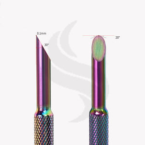 เครื่องกดหนังกําพร้าสแตนเลสแบบปลายคู่คุณภาพระดับพรีเมียมกําจัดผิวที่ตายแล้วและเล็บเครื่องมือความงามและการดูแลส่วนบุคคลที่จําเป็น - Product Image 3