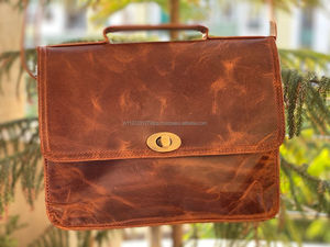 Sac à main en cuir véritable marron fait à la main, sac à bandoulière Hippie en cuir, petit sac à main de bureau - Product Image 3