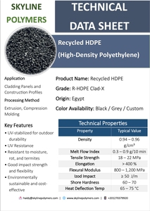 Polietileno de alta densidad reciclado con revestimiento de HDPE X para paneles de revestimiento y perfiles de construcción Grado de extrusión y moldeo por compresión - Product Image 3