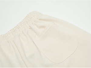 Pantalones cortos de lana con logotipo personalizado de alta calidad 100% algodón, cómodos y elegantes pantalones cortos de chándal con patrón sólido para ropa deportiva y gimnasio, uso diario - Product Image 6