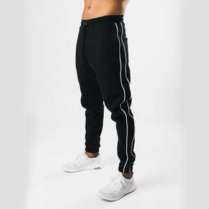 Vente en gros Logo personnalisé pour hommes, passepoil avec empiècement, jogging en éponge française, fabricant de pantalons de survêtement, pantalons pour hommes - Product Image 5