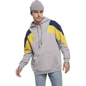 เสื้อฮู้ดผ้าฝ้ายแท้ 100% แบบหนาสำหรับฤดูหนาว สกรีนโลโก้ได้ตามต้องการ เสื้อสตรีทแวร์ลำลองแบบสวมหัว แต่งสีตัดกัน - Product Image 2